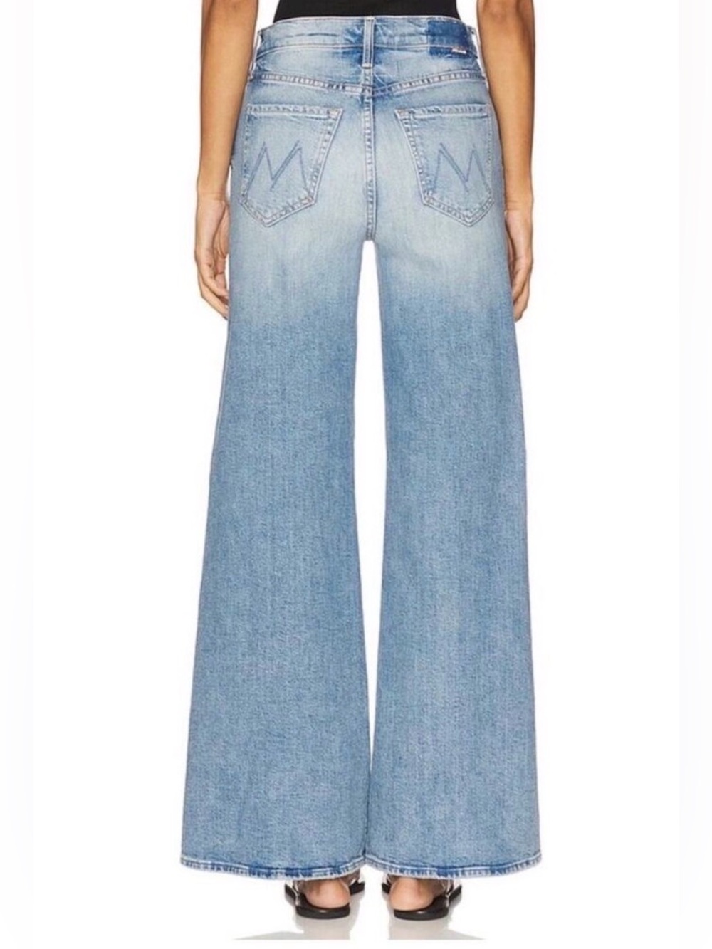 MOTHER SUPERIOR Tomcat Roller Anthropologie “I confess” High-Rise Wide Leg Jeans - Picture 4 of 16